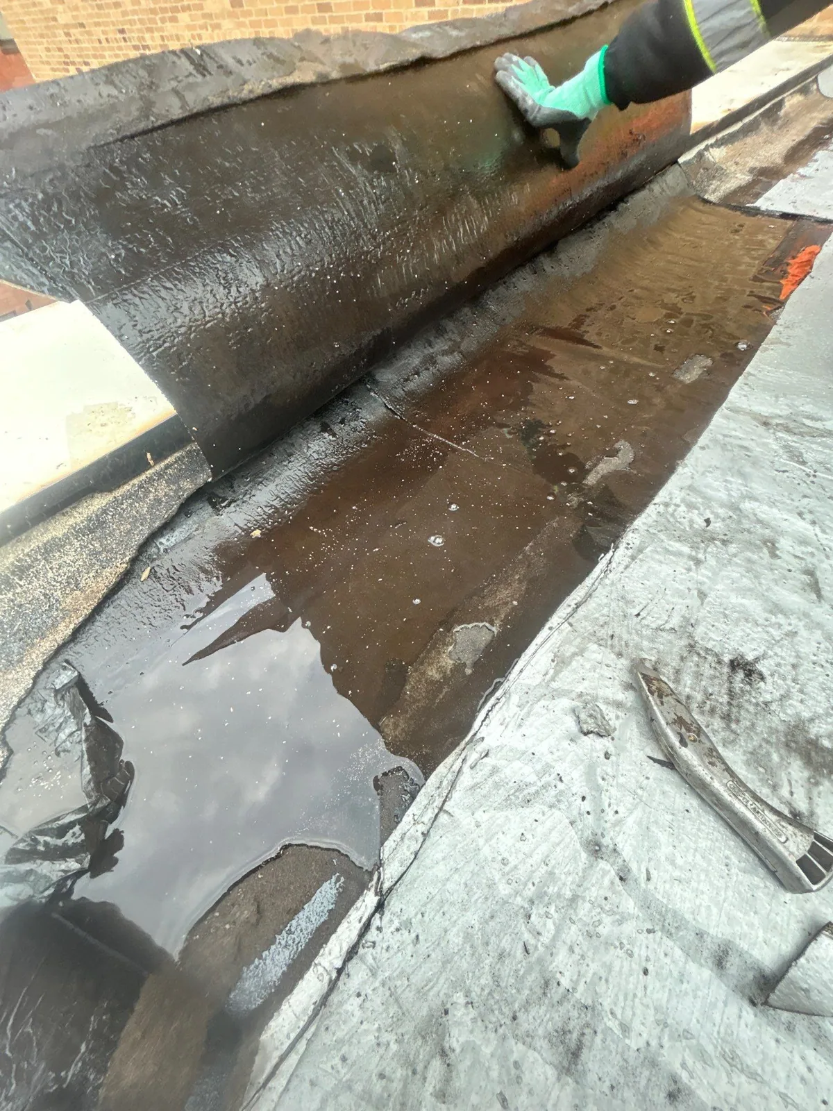 Commercial Roof Membrane Puncture Repair Commercial Roof Membrane Puncture Repair