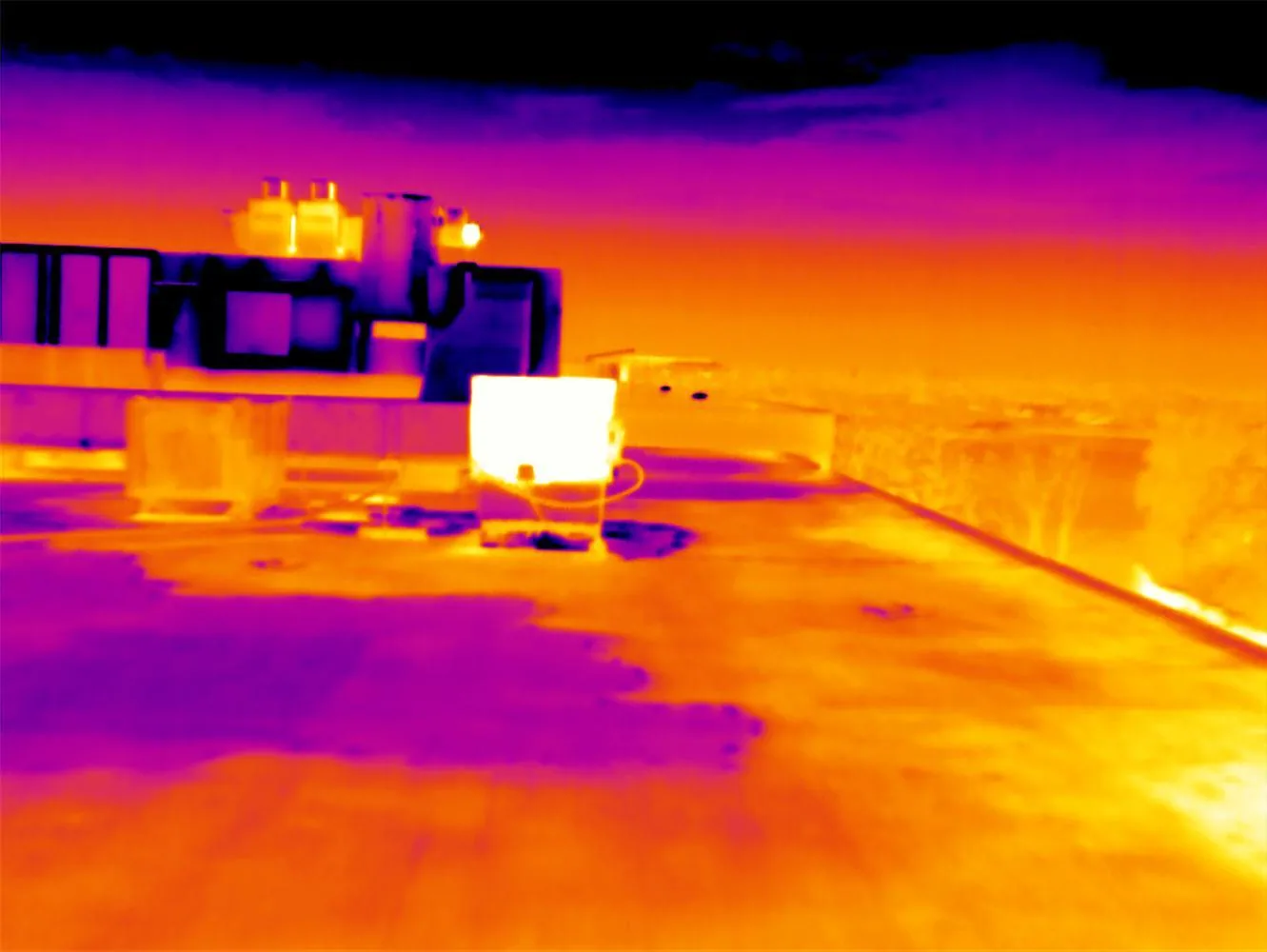 Infrared Roof Moisture Survey